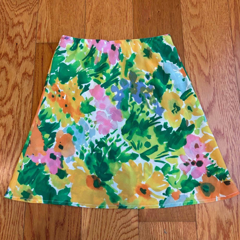 With Jean Floral Pastel Skirt